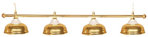 Светильник бильярдный для стола 10-11 футов "Crown Gold" 4 плафона