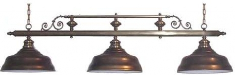 Светильник бильярдный для стола 10-11 футов "Ромикс" 3 плафона