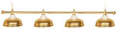 Бильярдный светильник для стола 9-10 футов "Crown Gold" 4 плафона